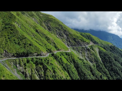 თუშეთი, აბანოს უღელტეხილიTUSHETI GEORGIA, Road to Omalo, Abano Pass, Тушетия Грузия Перевал Абано